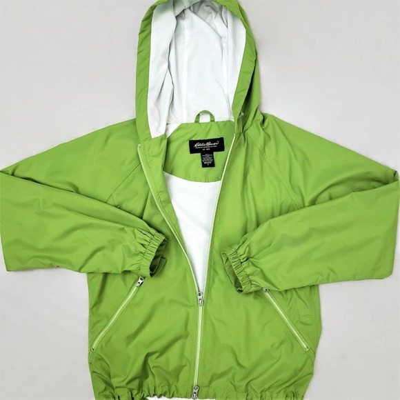 Eddie Bauer Jackets & Coats Women Eddie Bauer Jacket Size Small Green Lined Full Zip Hooded